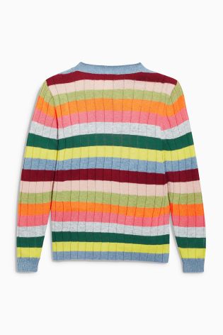 Multi Bright Crew Neck Sweater (3-16yrs)